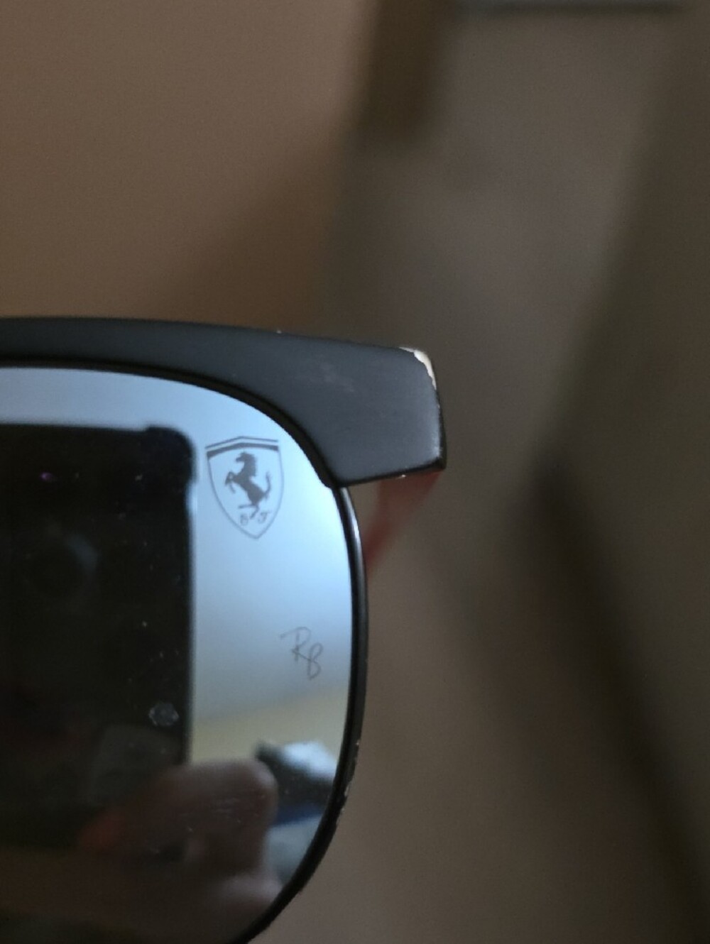 Ray-Ban Scuderia Ferrari Sunglasses Red Temples with Black Hinges - Picture 6 of 8